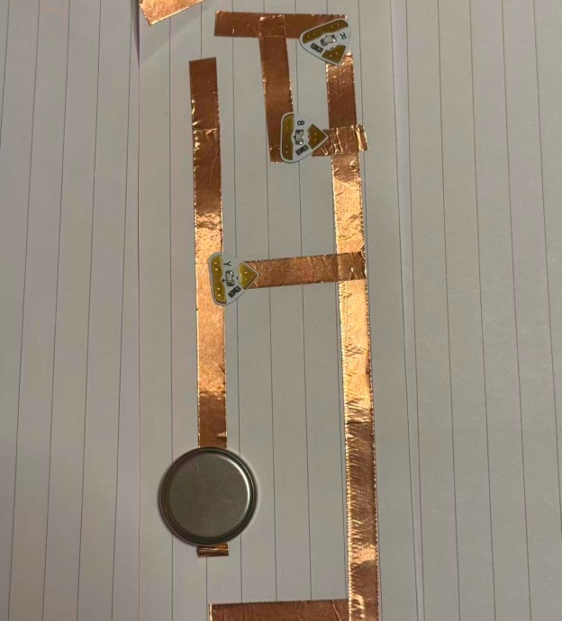 Prototype 3: Unpressed connection circuit prototype.