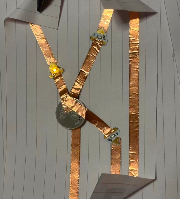 Prototype 2: Multi-interactive circuit prototype: Pressed connection three.
