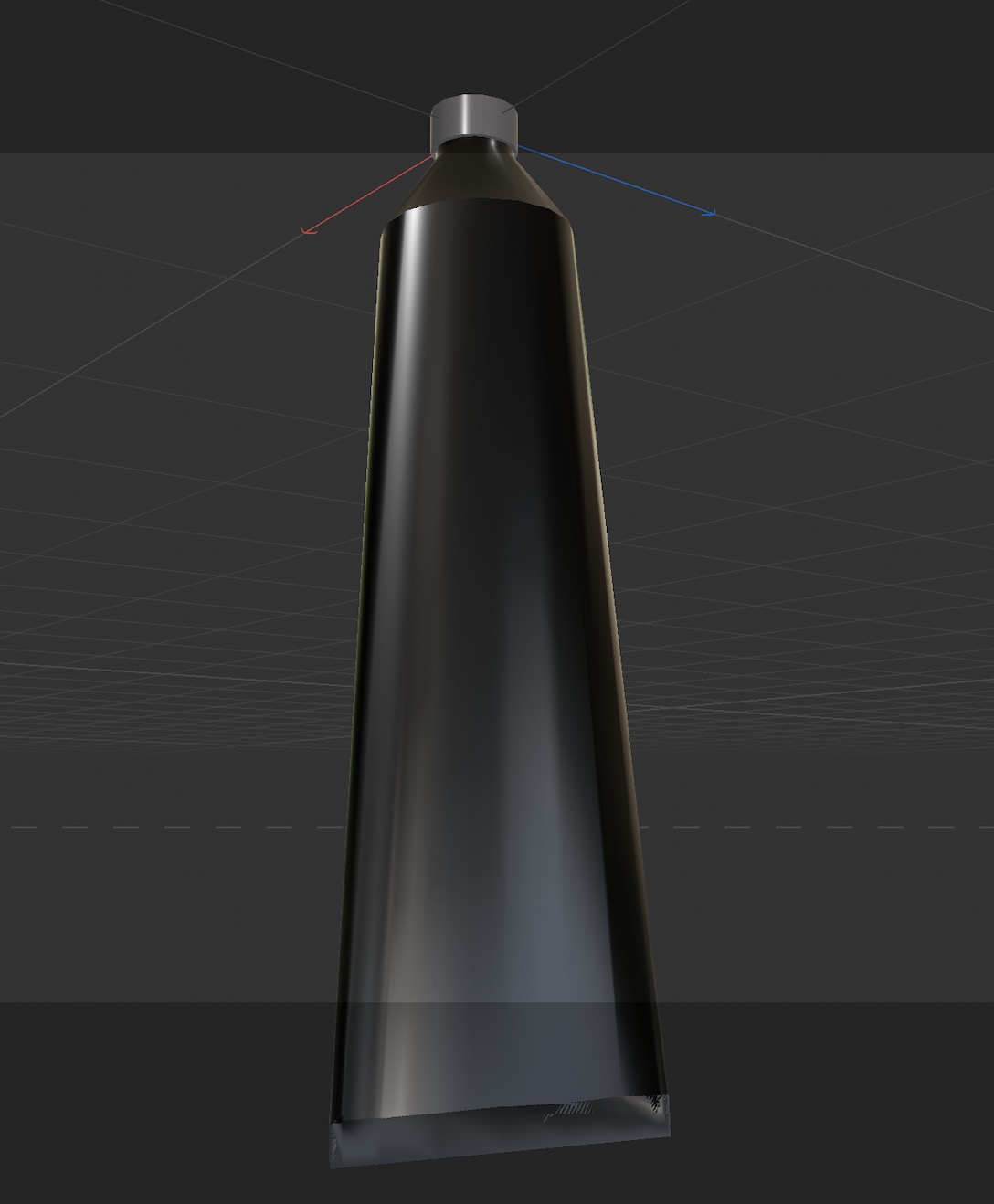 This is the top-angled view of the toothpaste model.