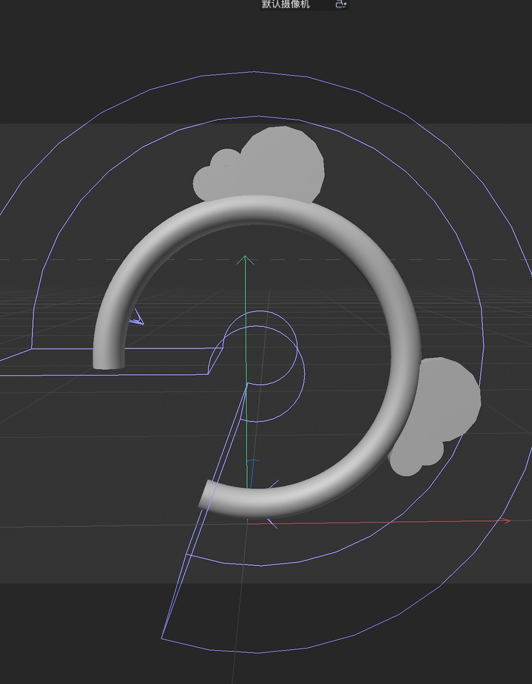 This is the bottom-up view of the hairband.