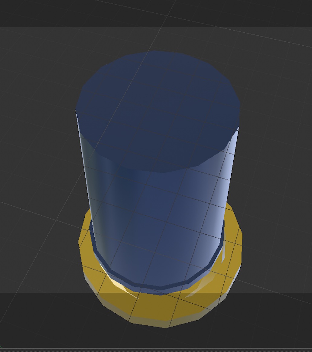 This is the bottom of the cup modeling.