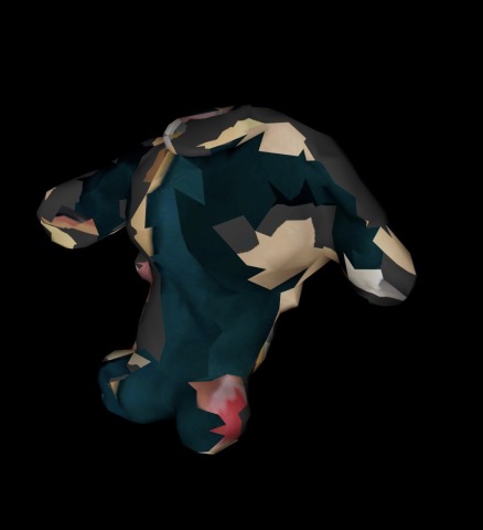 This is the modified but unrendered result.s